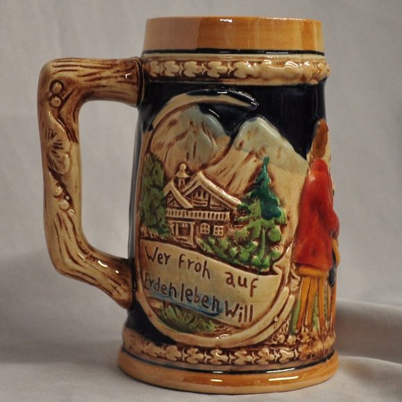 16 oz vintage C-4343 mug stein tankard German beer (177w) - Picture 6 of 11